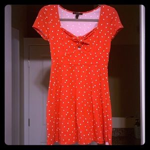 Confetti Print Dress - Knot & Cutout